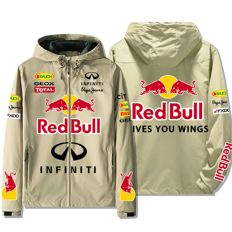 Veste Red Bull Infiniti Zippé Capuche Homme Gives You Wings Coupe-vent